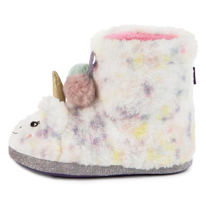 totes toasties® Kids Multi Faux Fur Boot Slippers Multi Extra Image 4